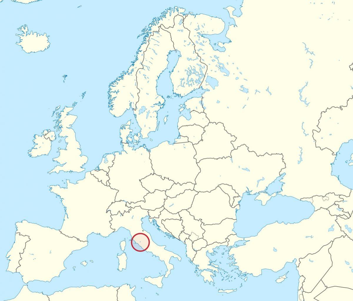Harta e Vatikanit të evropës