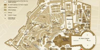 Harta e gërmimet zyra Vatikani
