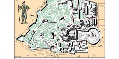 Harta e Vatikanit muzeut layout